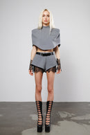 "No signal" Shorts with Lace