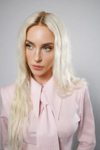 "Soft reset" Garters Shirt with Tie