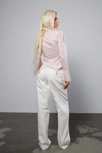 "Soft reset" Garters Shirt with Tie