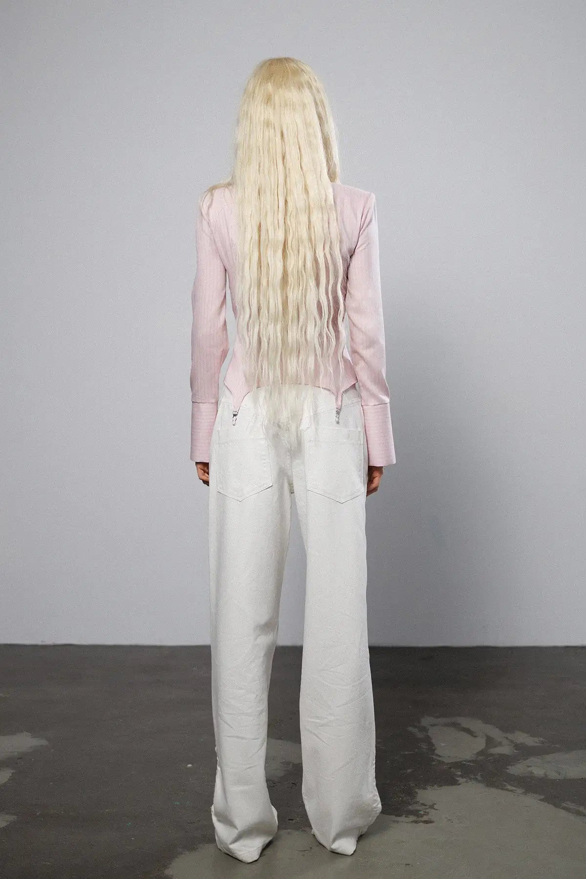 "Soft reset" Garters Shirt with Tie