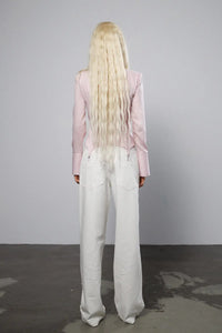"Soft reset" Garters Shirt with Tie