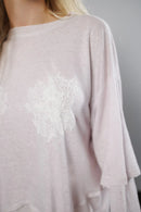 "All good" Layered Pink Blouse