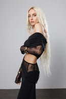"Feel more" Off-shoulders Top