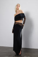 "Feel more" Off-shoulders Top