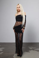 Rochie Maxi din Dantelă "Typing"