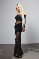 Rochie Maxi din Dantelă "Typing"