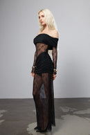 "Typing" Maxi Lace Dress