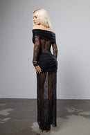 "Typing" Maxi Lace Dress