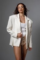 "CYBELE" White Oversized Blazer