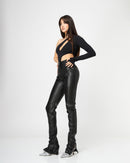 "Sextans" Faux Leather Pants