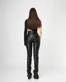 "Sextans" Faux Leather Pants