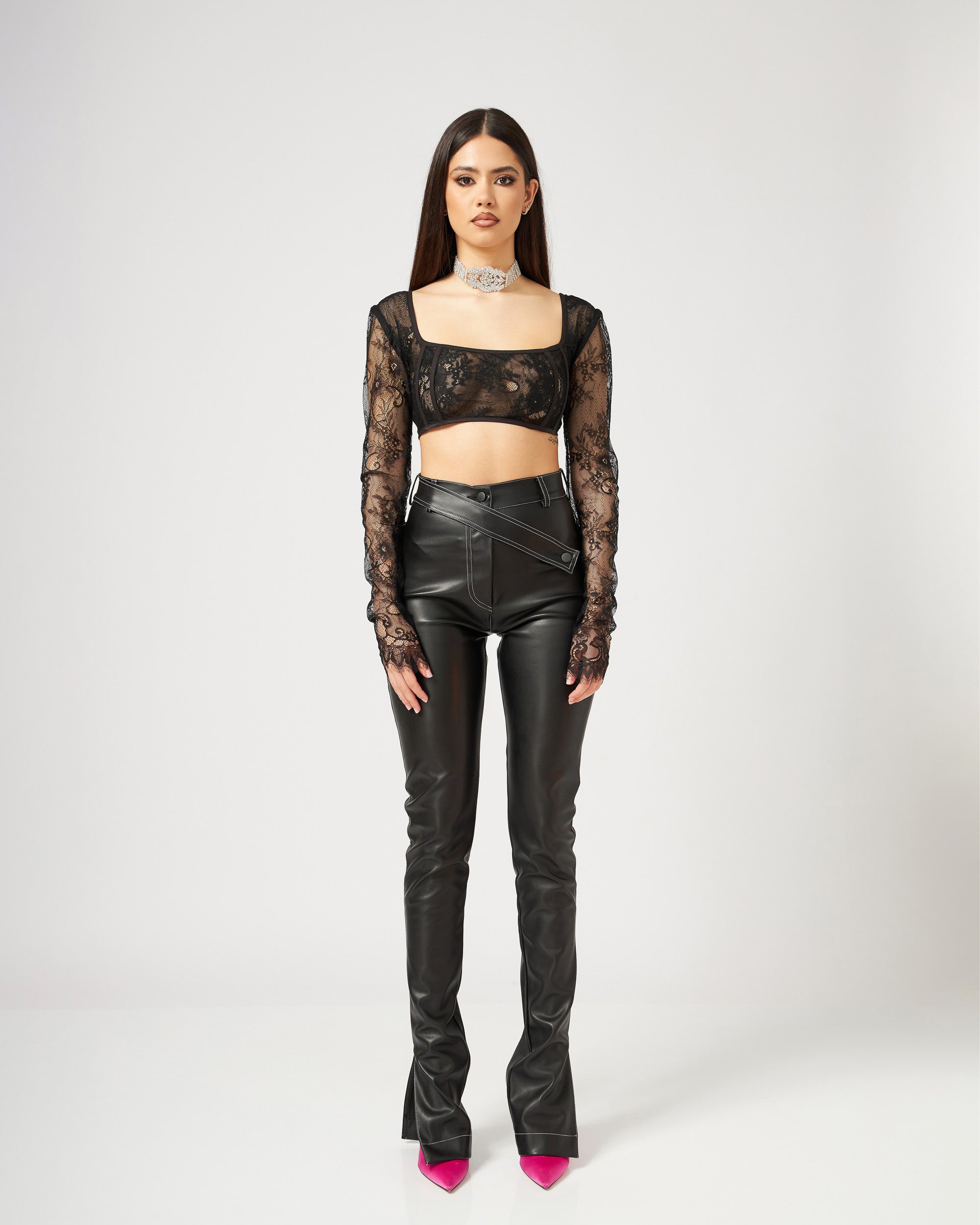 "Mojito" Faux Leather Pants