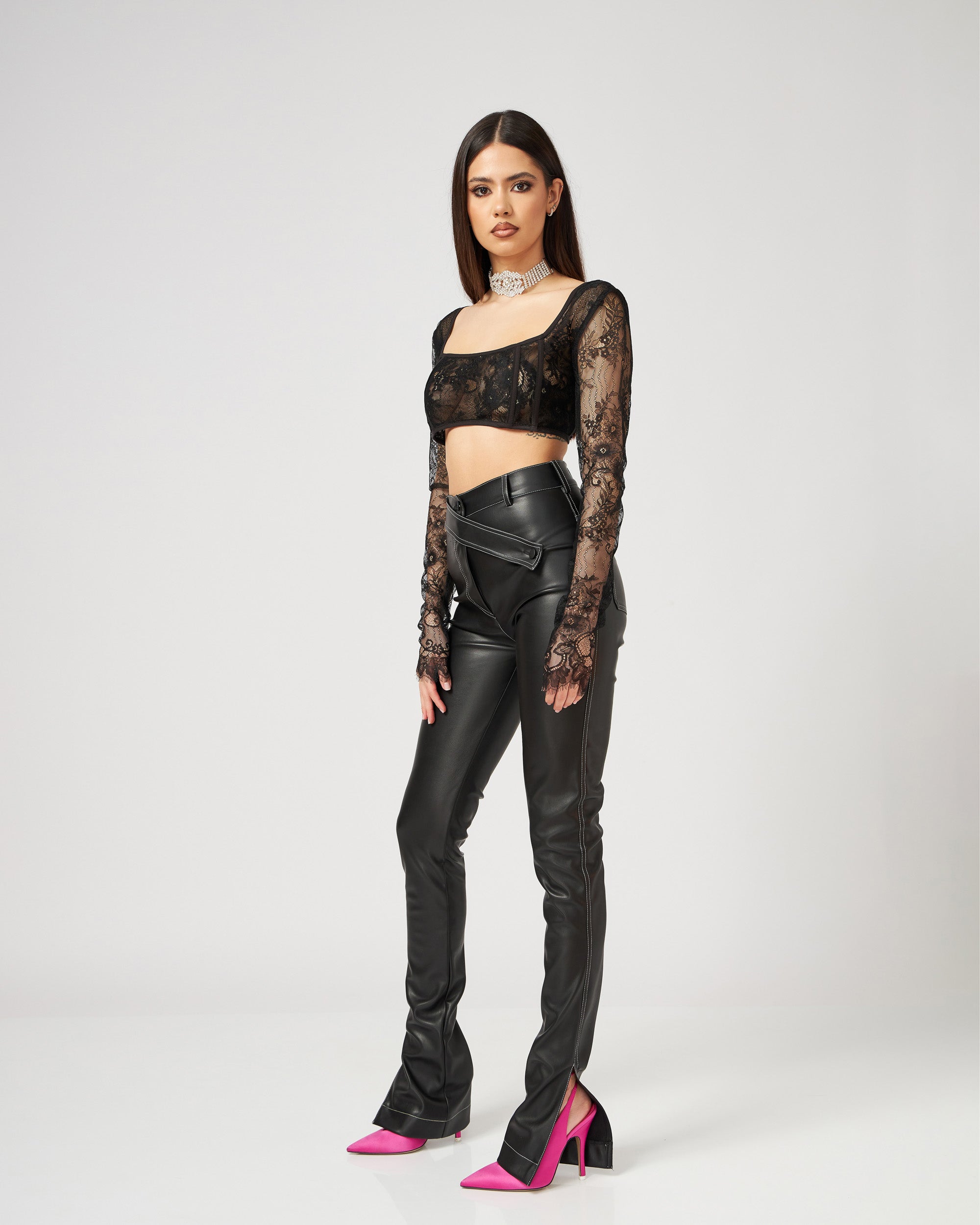 "Mojito" Faux Leather Pants